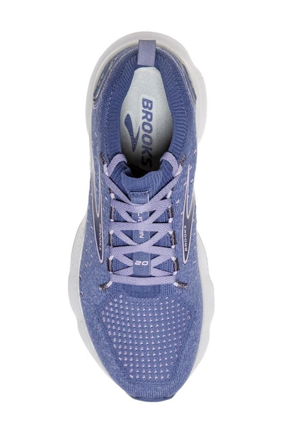 Shop Brooks Glycerin Stealthfit 20 Running Shoe In Blue/ Pastel Lilac/ White