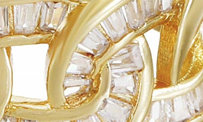 Shop Ettika Cubic Zirconia Open Link Ring In Gold