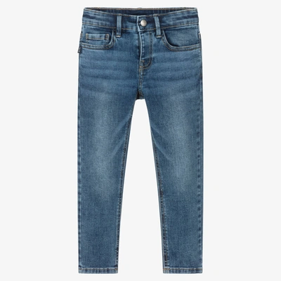 Shop Mayoral Boys Dark Blue Slim Denim Jeans