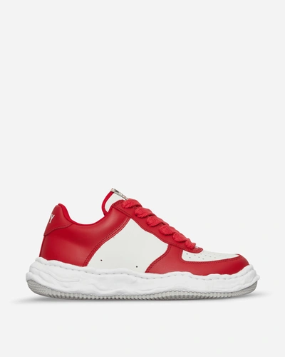 Shop Miharayasuhiro Wayne Og Sole Leather Sneakers In Red