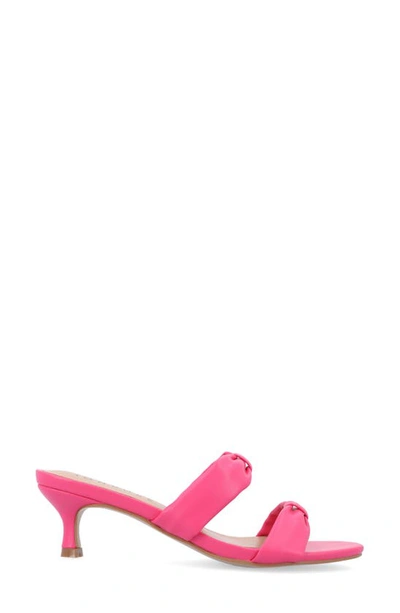 Journee Collection Dyllan Kitten Heel Sandal In Pink