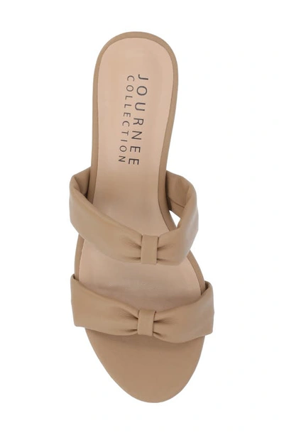 Journee Collection Dyllan Kitten Heel Sandal In Taupe