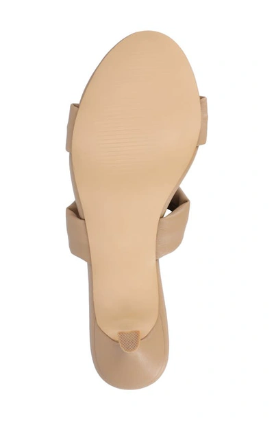 Journee Collection Dyllan Kitten Heel Sandal In Taupe