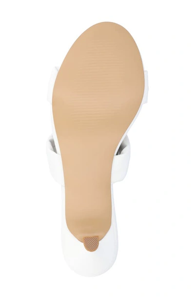 Journee Collection Dyllan Kitten Heel Sandal In White