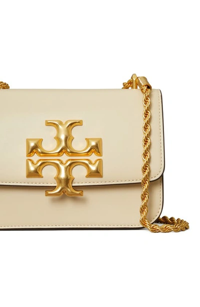 Shop Tory Burch Small Eleanor Convertible Leather Shoulder Bag In New Cream