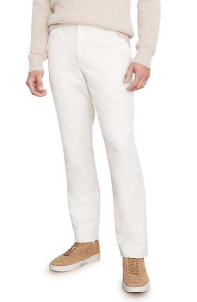 Shop Vince Slim Fit Lyocell & Cotton Pants In Bone