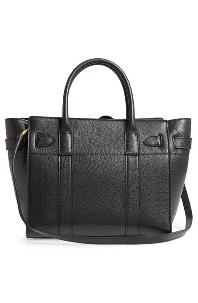 Mulberry Small Zipped Bayswater Sml Classic Grain In Black