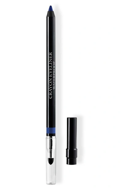 Shop Dior Long-wear Waterproof Eyeliner Pencil In 254 Captivating Blue