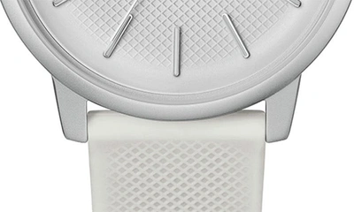 Shop Lacoste 12.12 Move Silicone Strap Watch, 42mm In White