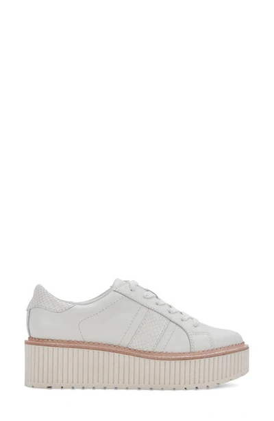 Shop Dolce Vita Tiger Platform Sneaker In White Leather