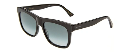 Shop Gucci Gg0158sn M 001 Square Sunglasses In Grey