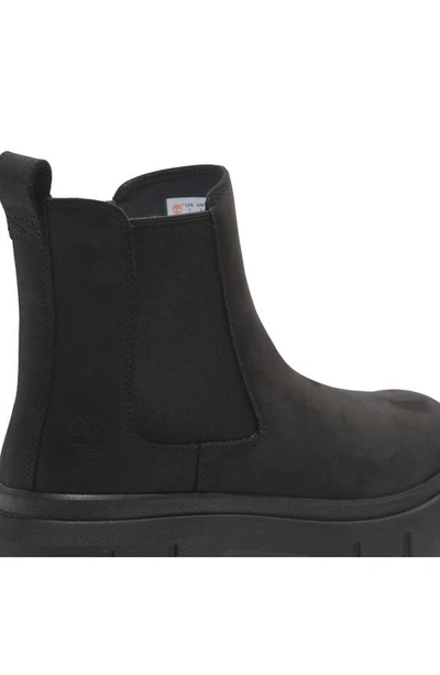 Shop Timberland Greyfield Chelsea Boot In Black Nubuck