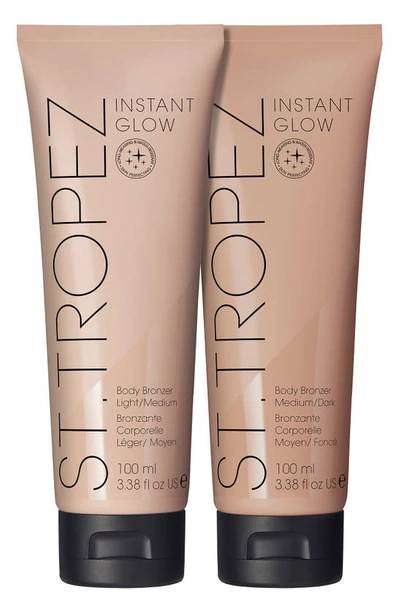 Shop St Tropez Instant Glow Body Bronzer, 3.4 oz In Light / Medium