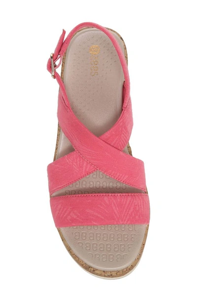 Shop Bzees Radiant Wedge Strappy Sandal In Pink