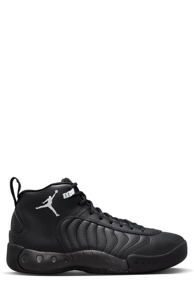 Shop Jordan Jumpman Pro Basketball Shoe In Black/ White/ Metallic Silver