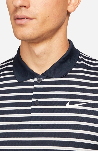 Shop Nike Dri-fit Victory Golf Polo In Obsidian/ White