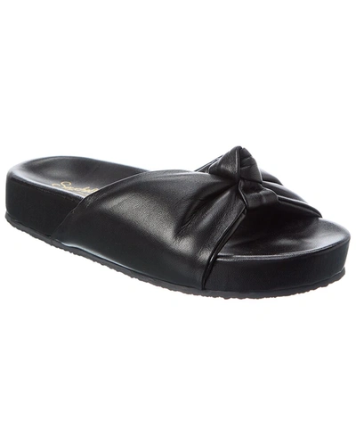 Shop Seychelles Set The Tone Leather Sandal In Black