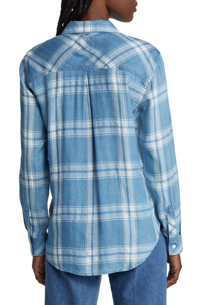 Rails Hunter Plaid Button-front Shirt In Harbor White