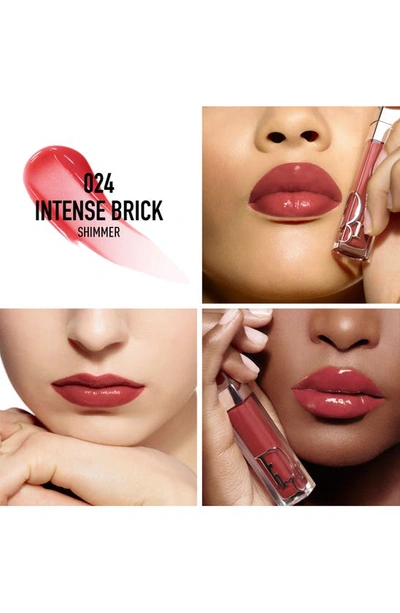 Dior Addict Lip Maximizer Plumping Gloss 024 Intense Brick 0.2 oz / 6 ml In 024 Intense Brick