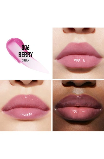 Dior Addict Lip Maximizer Plumping Gloss 006 Berry 0.2 oz / 6 ml In 006 Berry