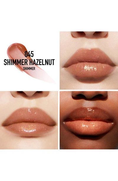 Dior Addict Lip Maximizer Plumping Gloss 045 Shimmer Hazelnute 0.2 oz / 6 ml In 045 Shimmer Hazelnut