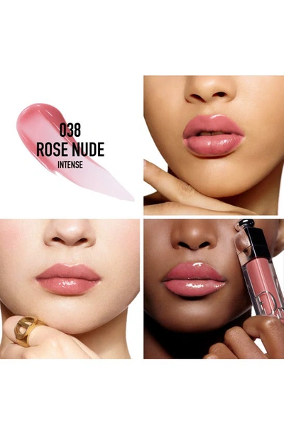 Shop Dior Lip Addict Lip Maximizer Gloss In 038 Rose Nude