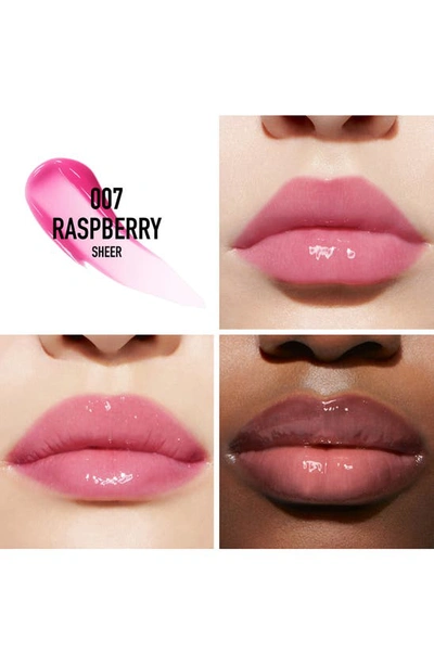 Dior Addict Lip Maximizer Plumping Gloss 007 Raspberry 0.2 oz / 6 ml In 007 Raspberry