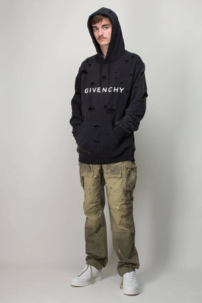 Shop Givenchy Cut-up Hoodie