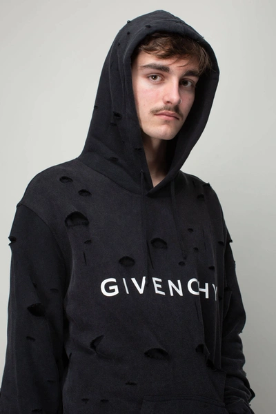 Shop Givenchy Cut-up Hoodie