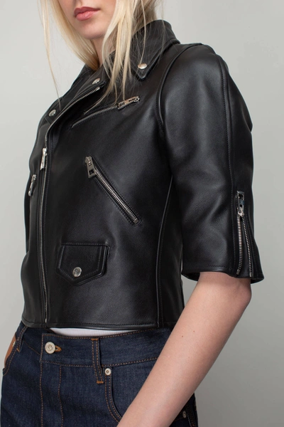 Shop Loewe Short Biker Jacket