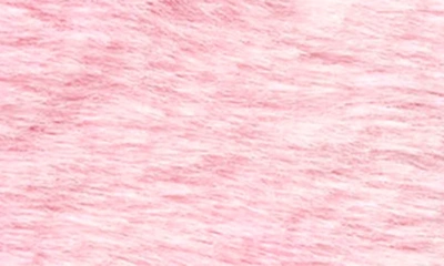 Shop Dearfoams Kids' Faux Fur Easter Clog Slipper In Pink Tie Dye