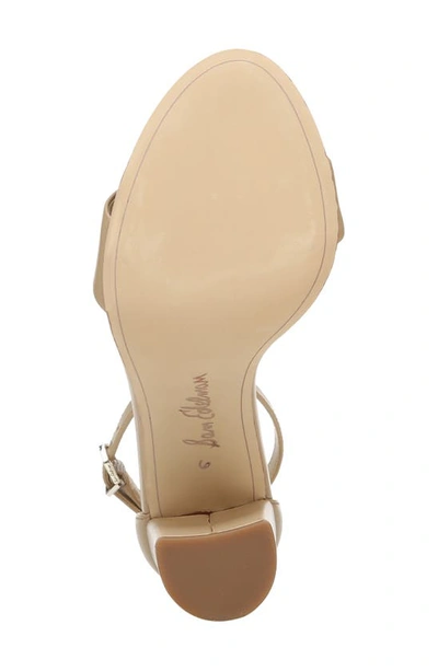 Sam Edelman Yaro Ankle Strap Sandal In Soft Beige