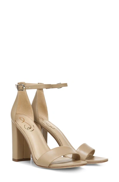 Sam Edelman Yaro Ankle Strap Sandal In Soft Beige