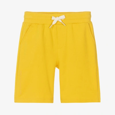 Shop Mayoral Nukutavake Boys Yellow Jersey Shorts