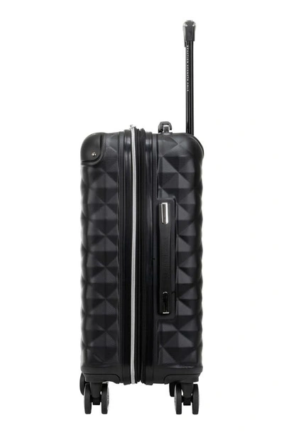 Kenneth Cole Reaction Diamond Tower 20" Hardside Spinner Luggage In Black