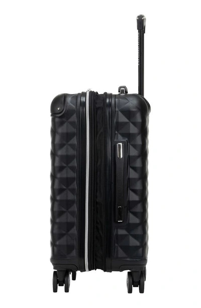 Kenneth Cole Reaction Diamond Tower 20" Hardside Spinner Luggage In Black