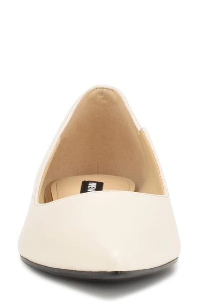 Nine West Lovlady Pointed Toe Flat In Ivory