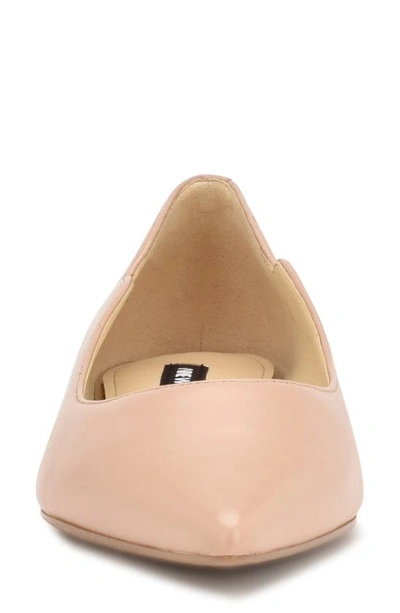Nine West Lovlady Pointed Toe Flat In Light Natural