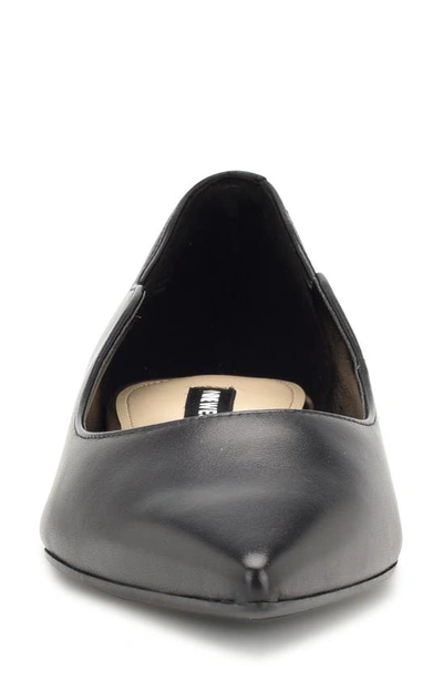 Shop Nine West Lovlady Pointed Toe Flat In Black