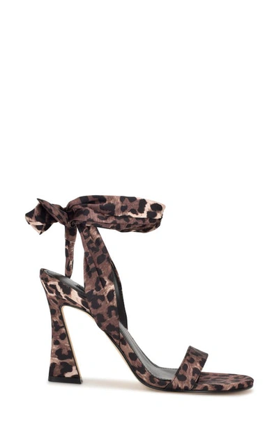 Nine West Kelsie Ankle Tie Sandal In Medium Brown