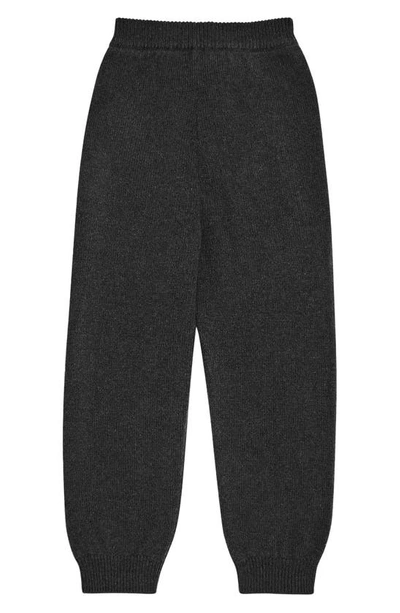 Shop The Row Kids' Louie Cashmere Joggers In Black