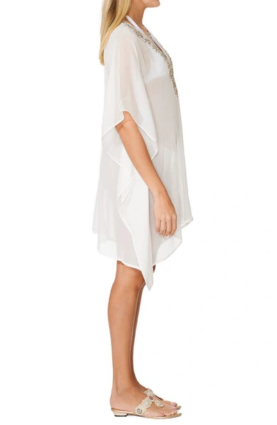 Shop Ranee's Beaded Cover-up Tunic In White
