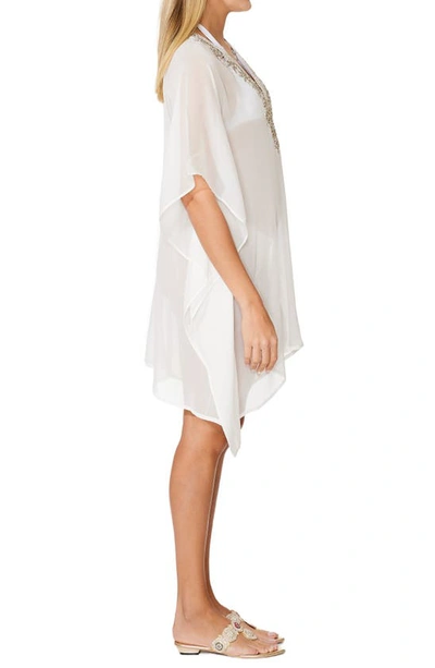 Ranee's Beaded Cover-up Tunic In White