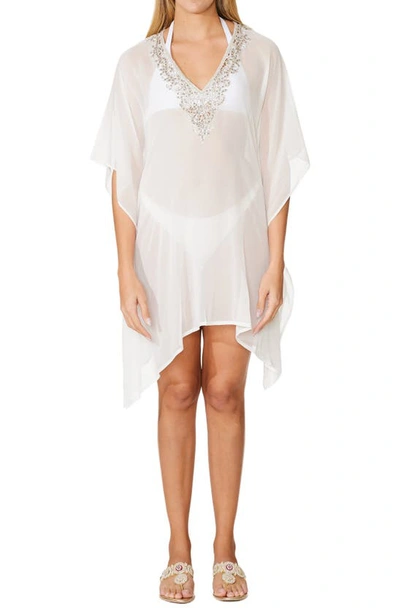 Shop Ranee's Beaded Cover-up Tunic In White