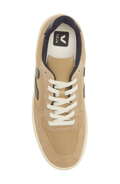 Veja V-10 Low Top Sneaker In Dune Black