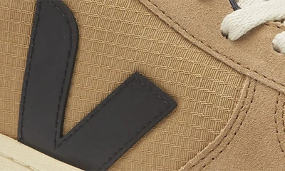 Veja V-10 Low Top Sneaker In Dune Black