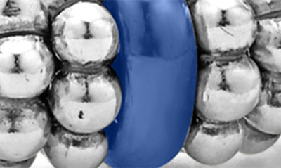 Lagos Blue Caviar Diamond & Ceramic Station Rope Bracelet In Marine