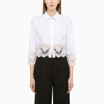 Shop Dolce & Gabbana White Shirt With Lace