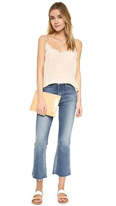 Shop Anine Bing Silk Camisole In Nude