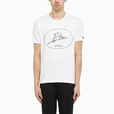 Shop Etro White T-shirt With Logo